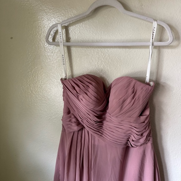 Azazie | Yazmin Strapless Bridesmaid Dress - Picture 3 of 5